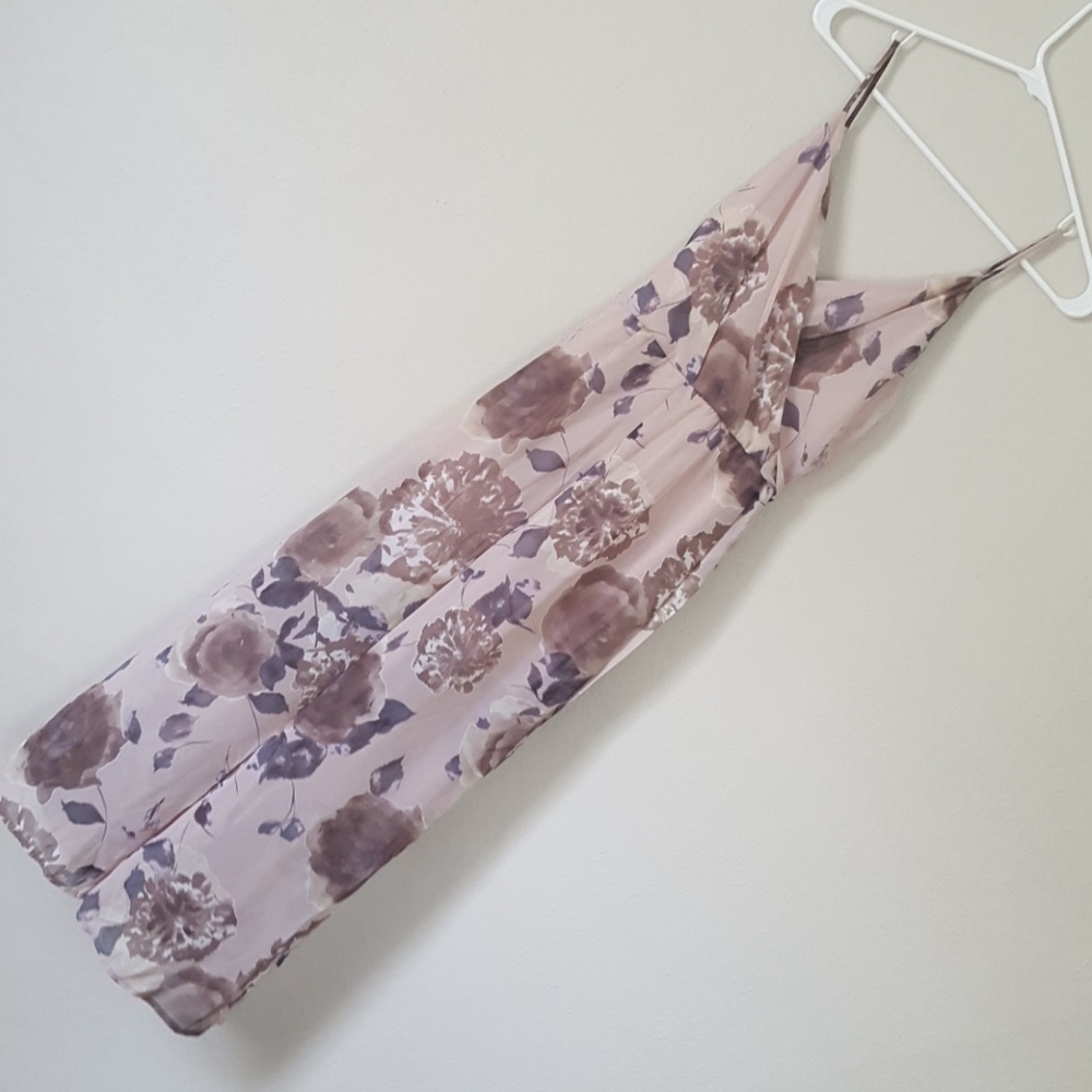 XS Sienna Sky Blush and Floral Jumpsuit